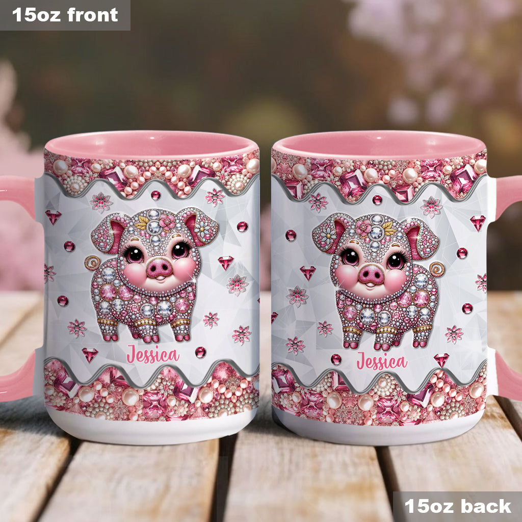 Cute Pig - Personalized Pig Lover Accent Mug
