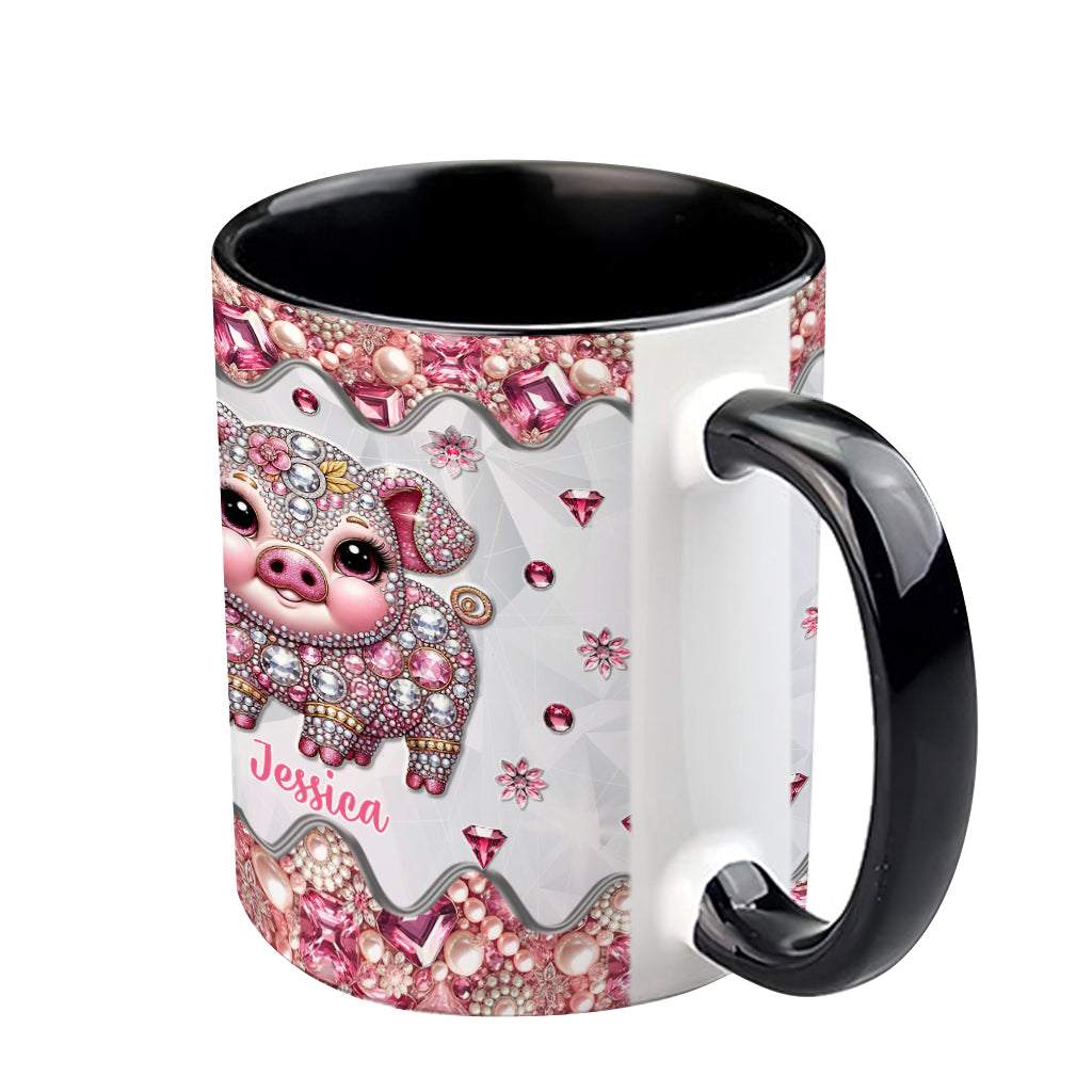 Cute Pig - Personalized Pig Lover Accent Mug