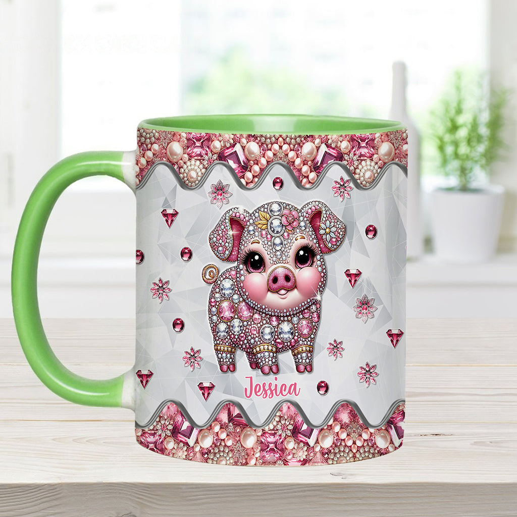 Cute Pig - Personalized Pig Lover Accent Mug