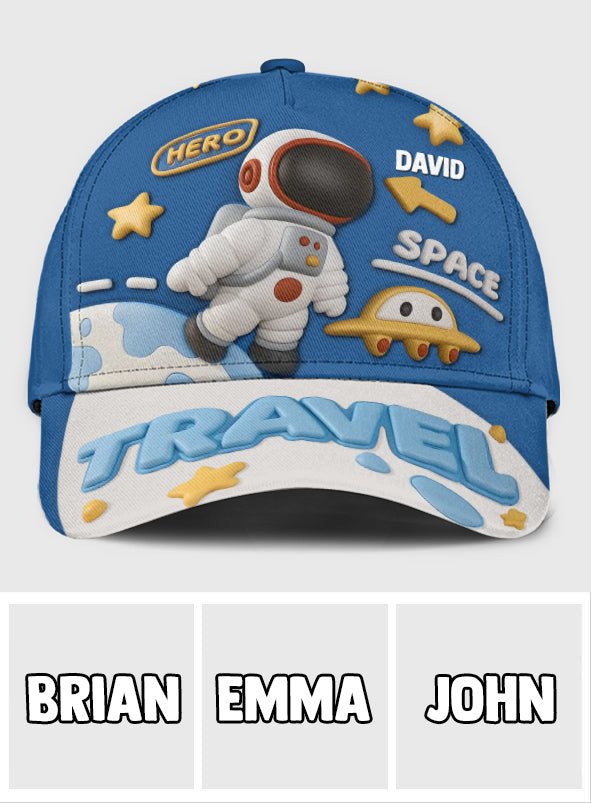 Astronaut & UFO Cute Children's Gift - Personalized Kid Classic Cap