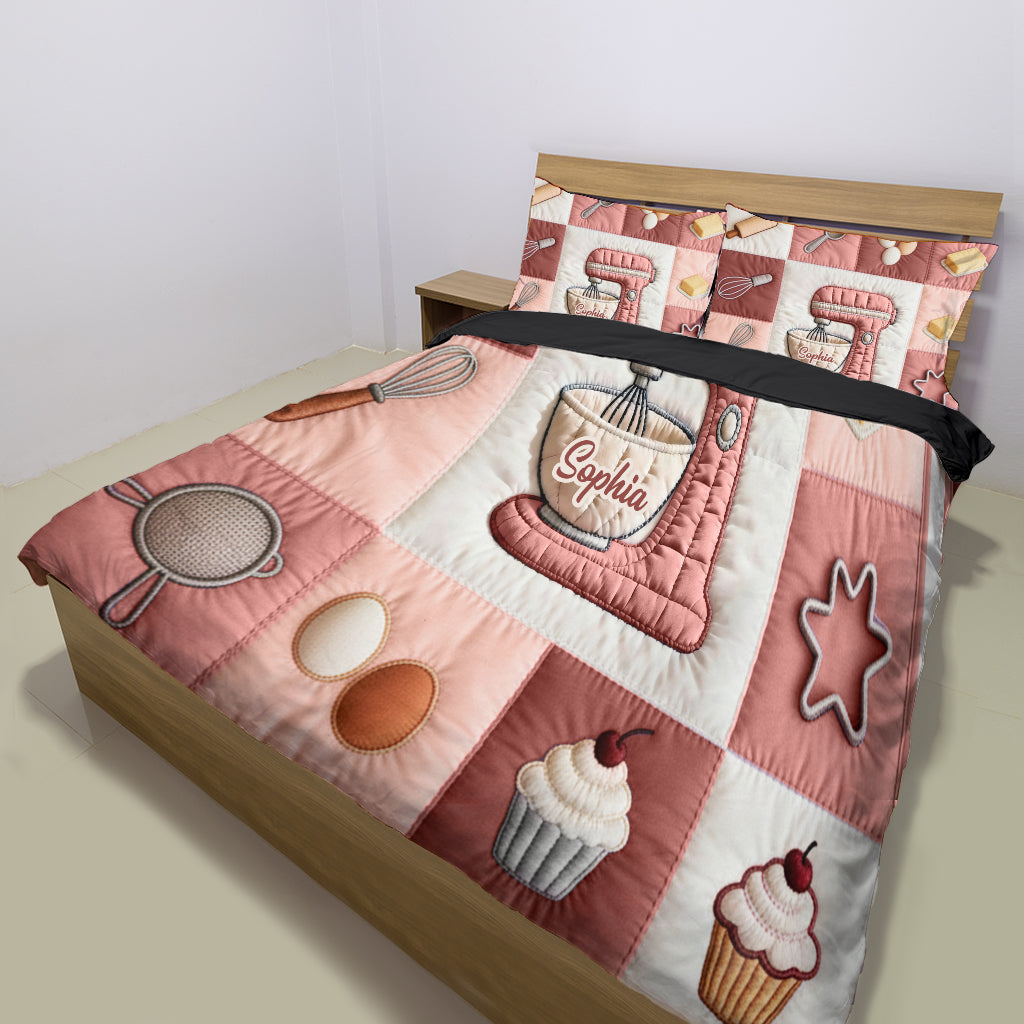 Kitchen Baking - Personalized Baking Bedding Set