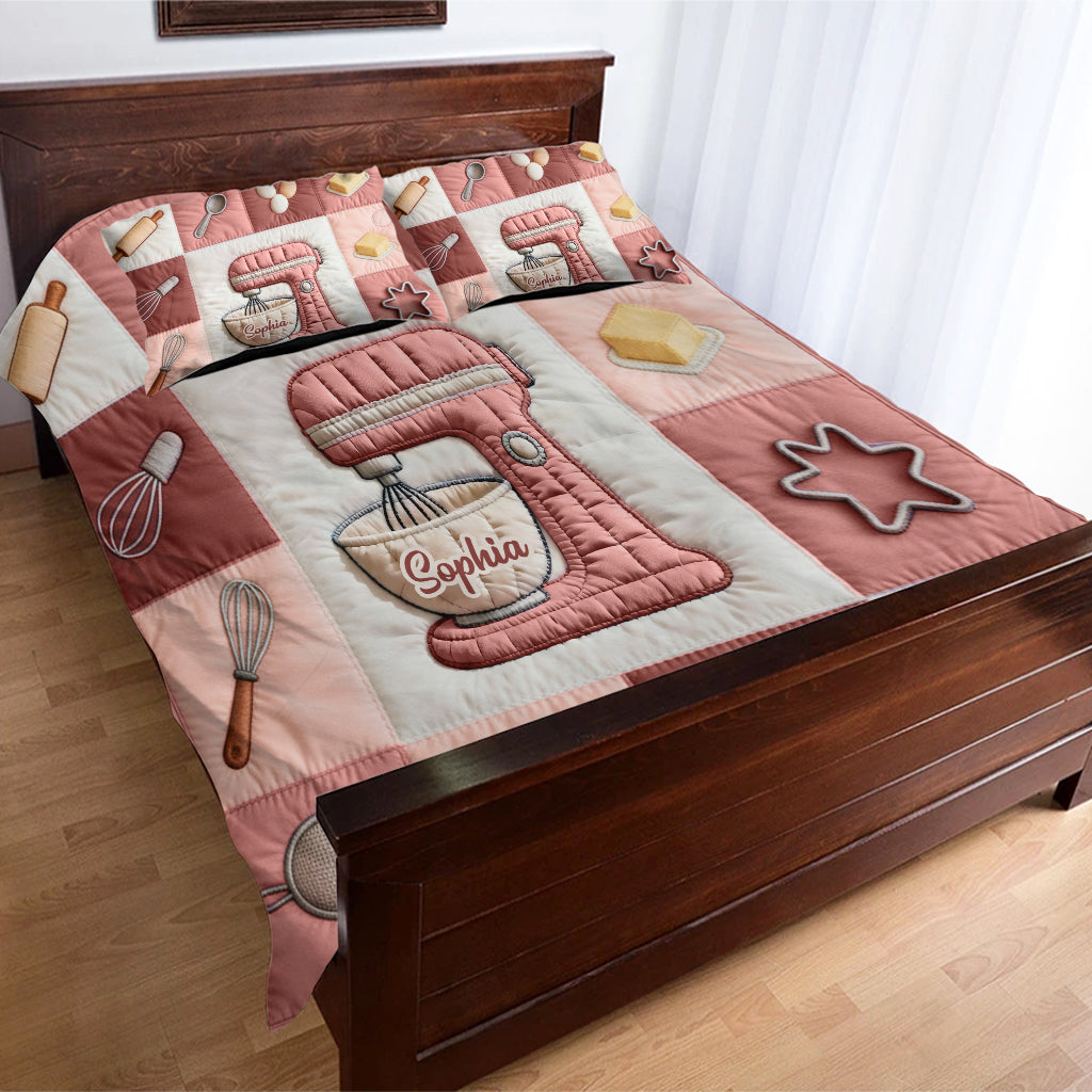 Kitchen Baking - Personalized Baking Bedding Set