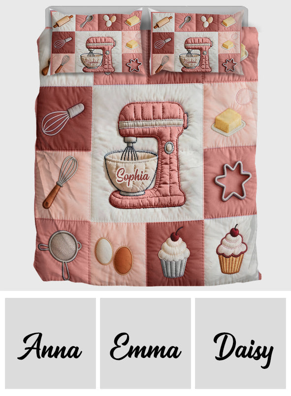 Kitchen Baking - Personalized Baking Bedding Set
