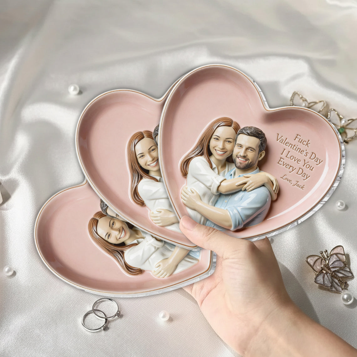 Custom From Any Photo - Personalized Couple Catch-All Tray
