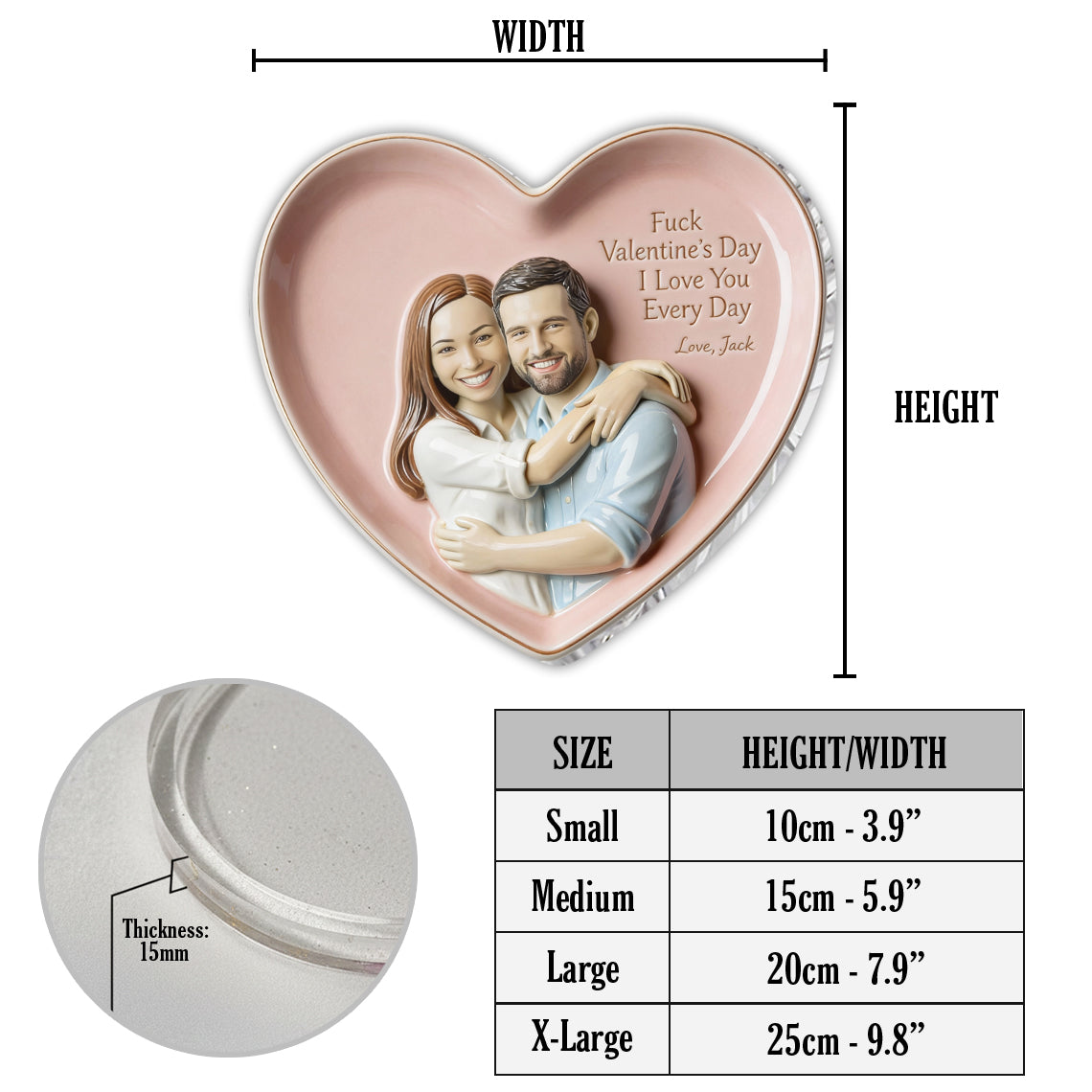 Custom From Any Photo - Personalized Couple Catch-All Tray