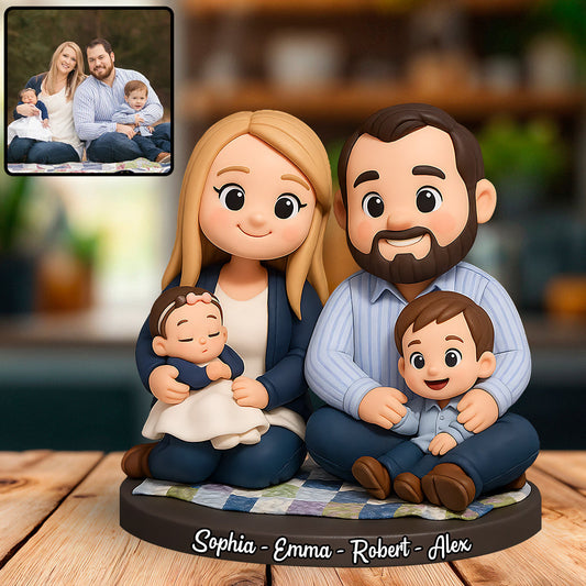Home Sweet Home - Personalized Family Custom Shaped Acrylic Plaque