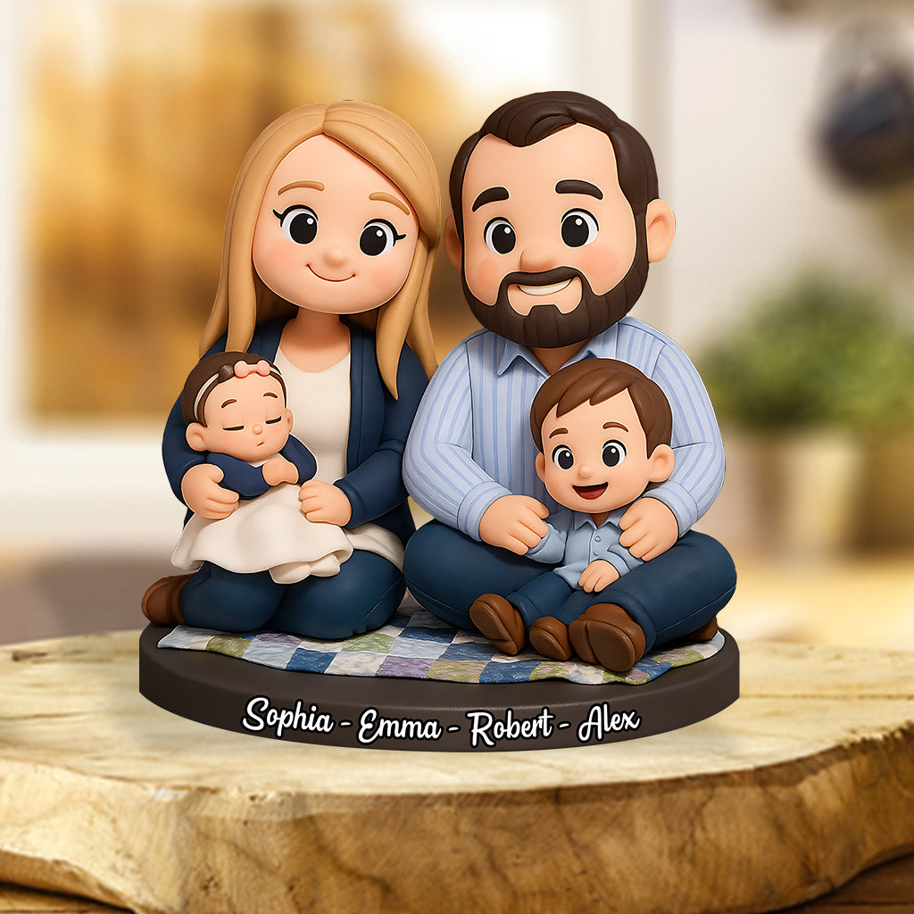 Home Sweet Home - Personalized Family Custom Shaped Acrylic Plaque