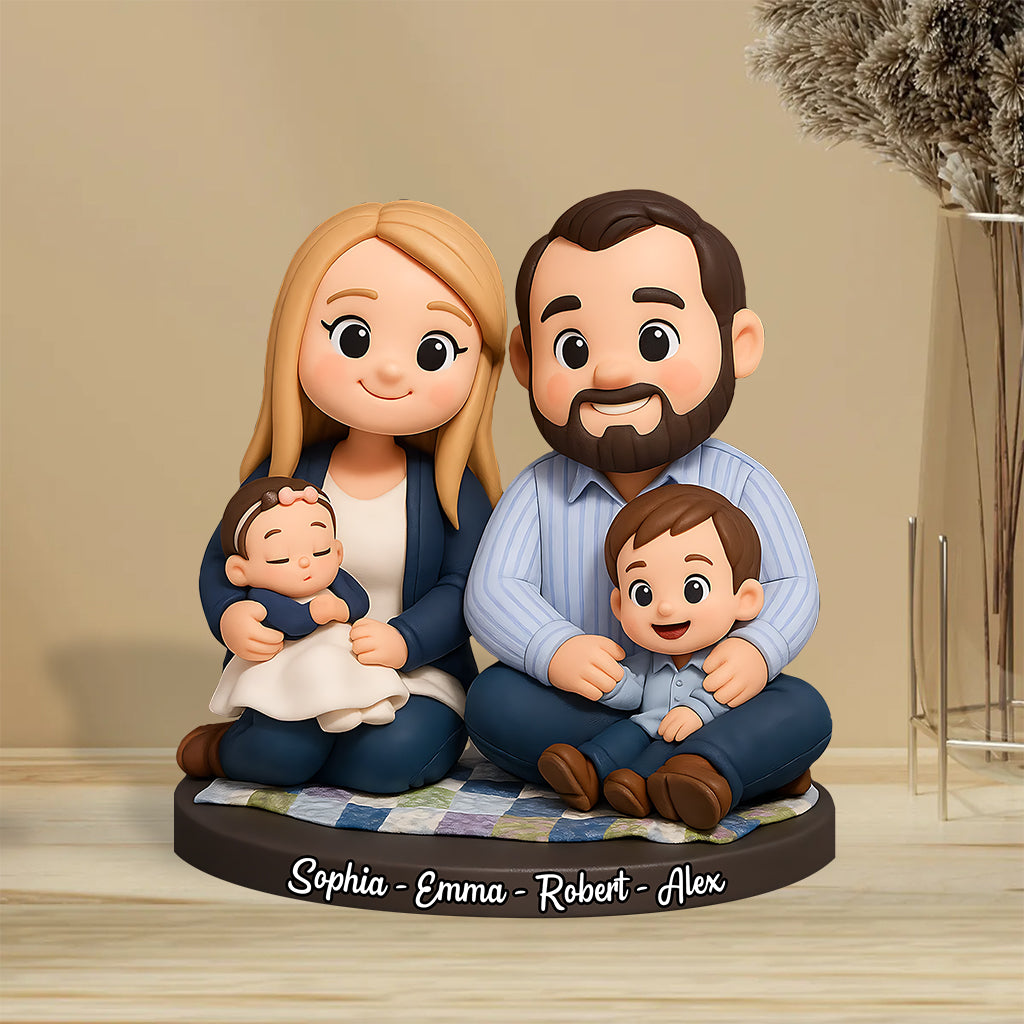 Home Sweet Home - Personalized Family Custom Shaped Acrylic Plaque