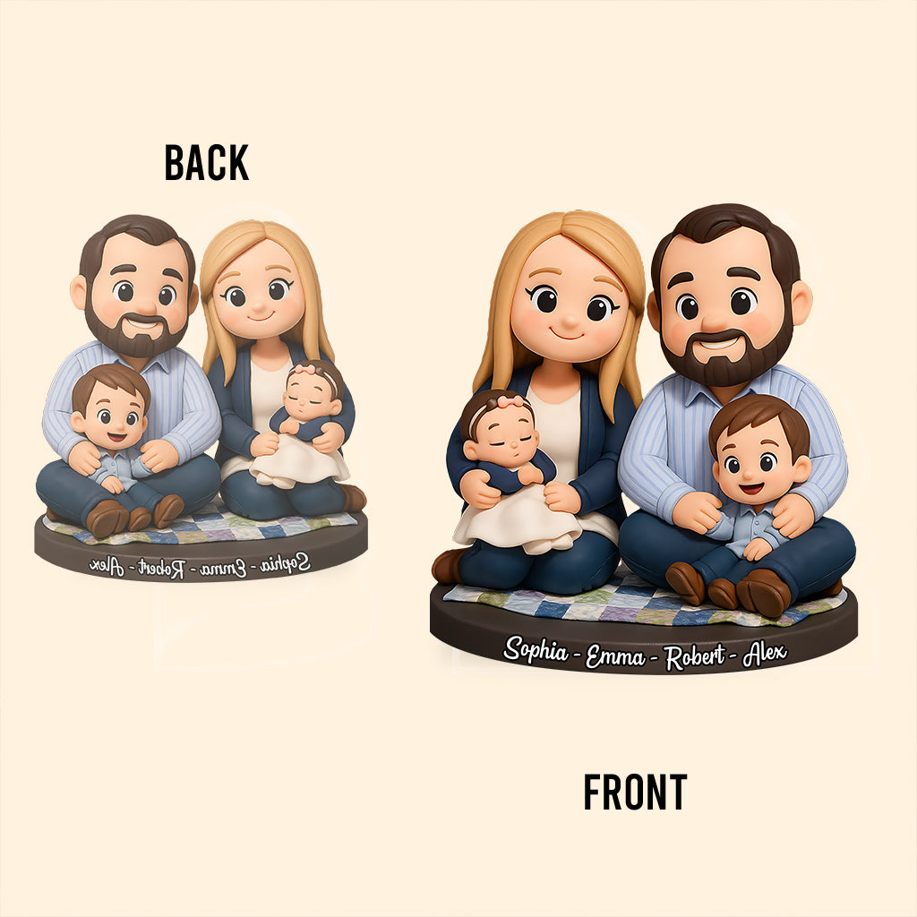 Home Sweet Home - Personalized Family Custom Shaped Acrylic Plaque