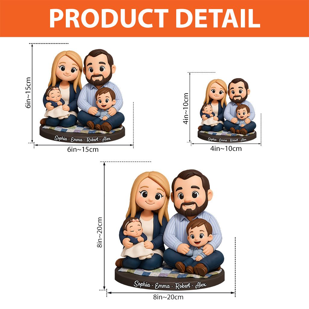 Home Sweet Home - Personalized Family Custom Shaped Acrylic Plaque