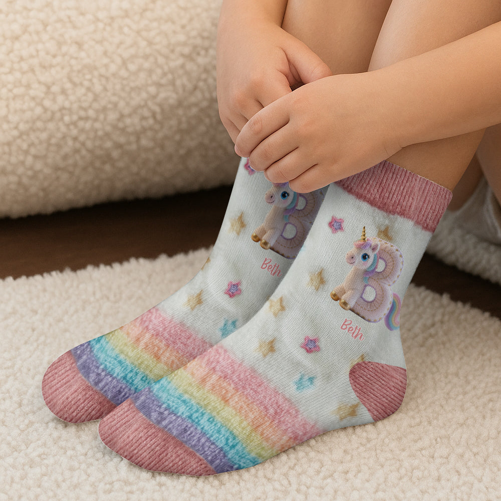 Magical Unicorn - Personalized Kid Kid Socks