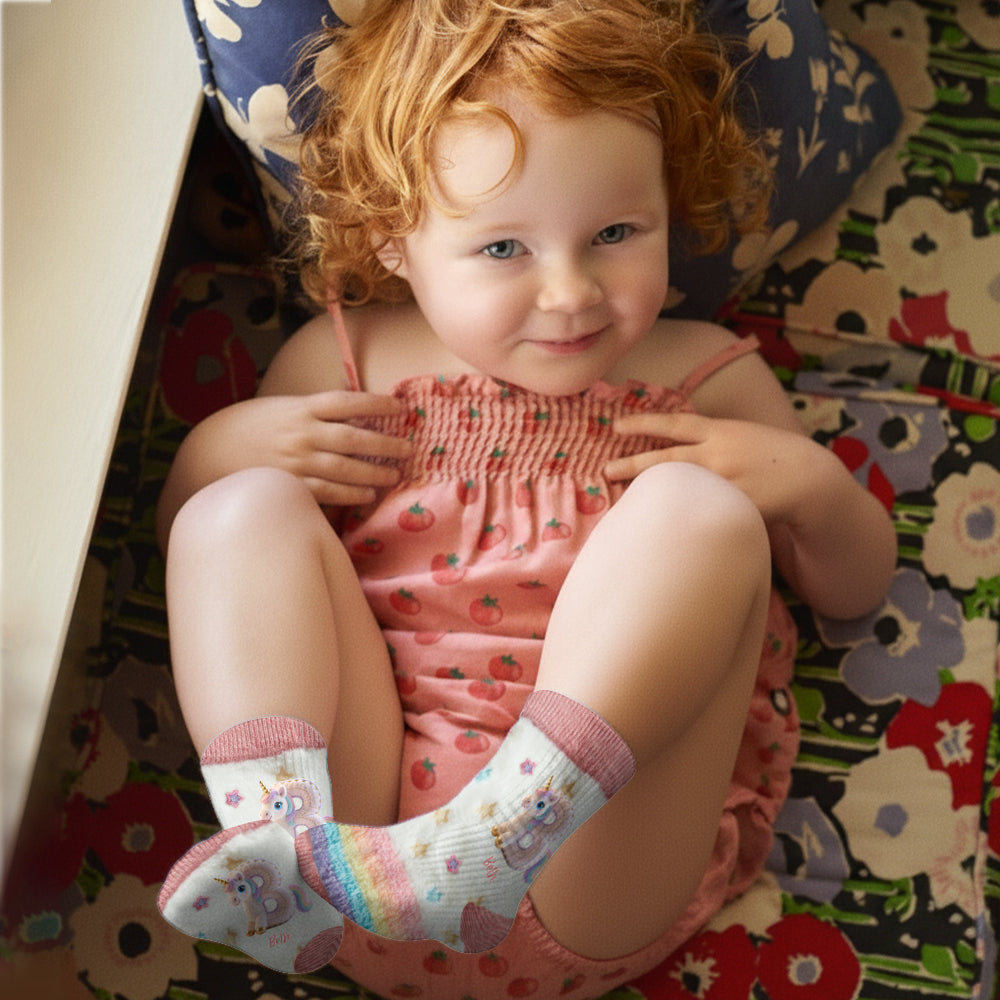 Magical Unicorn - Personalized Kid Kid Socks