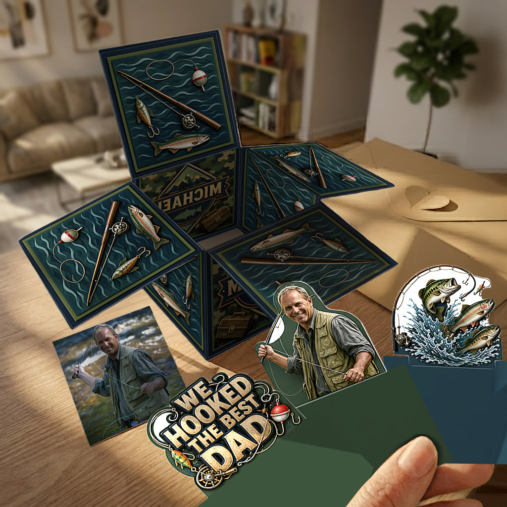 Wir haben den besten Papa - Personalisierte Pop-Up Box Karte