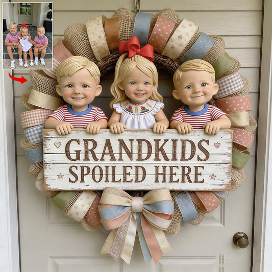 Custom Sign For Grandma/ Grandpa - Personalized Grandma Custom Shaped Wood Sign