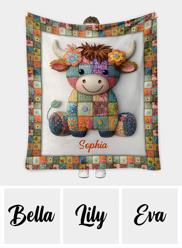 Just A Girl Who Loves Highland Cows - Personalized Highland Cow Blanket