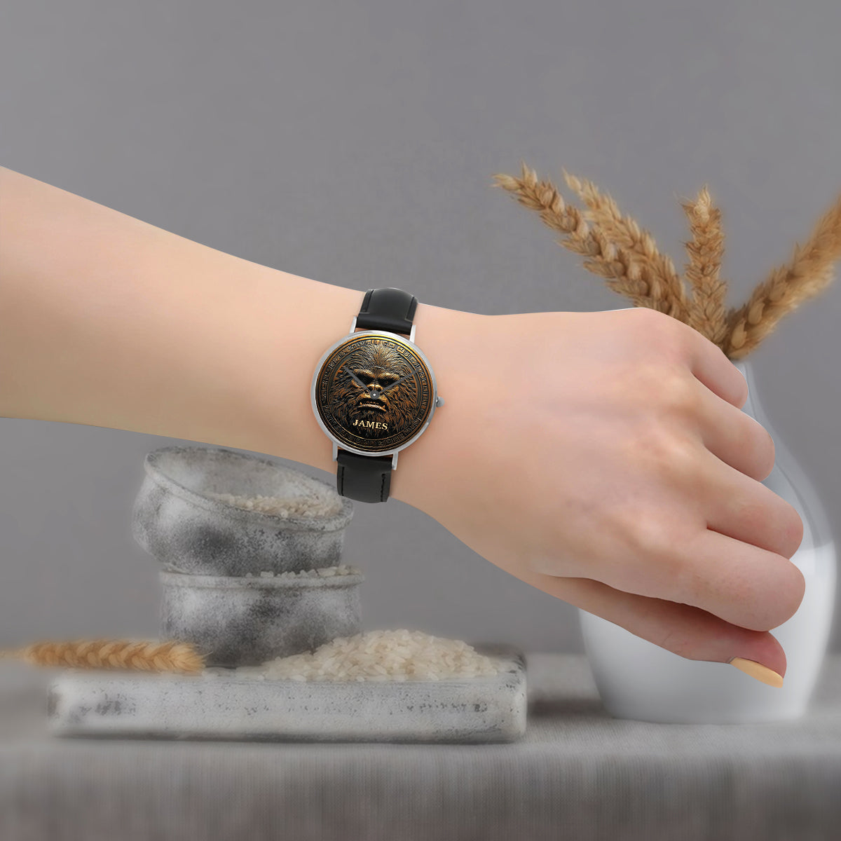 Sasquatch - Personalisierte Wanderhanduhr