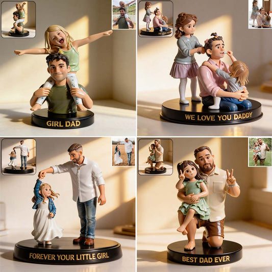 Bester Papa aller Zeiten - Personalisierte Vater Premium 3D Figur
