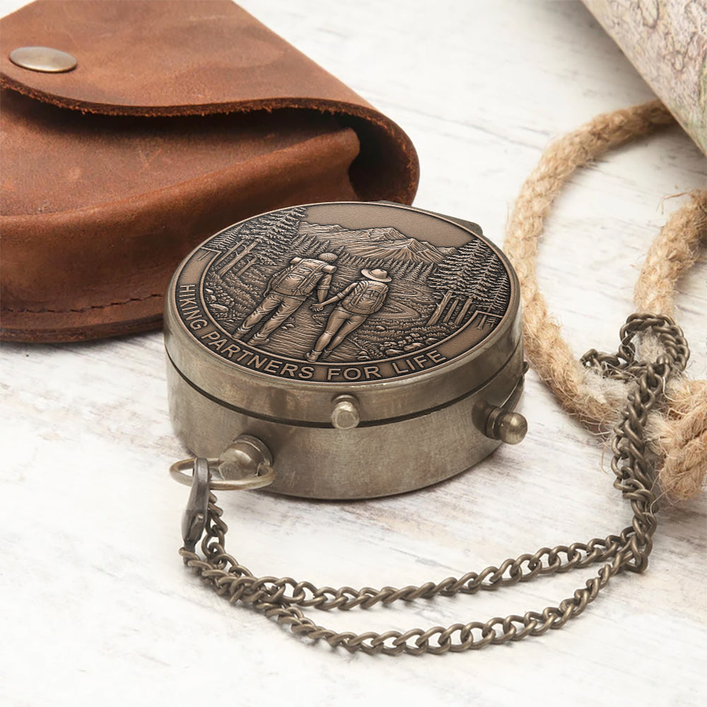 Hiking Partners For Life - Personalized Hiking Compass