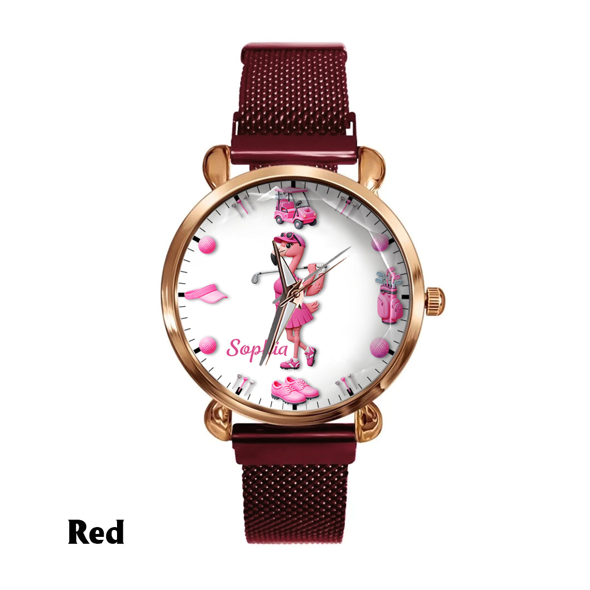 Time For Golf - Personalized Golf Women Hand Watch