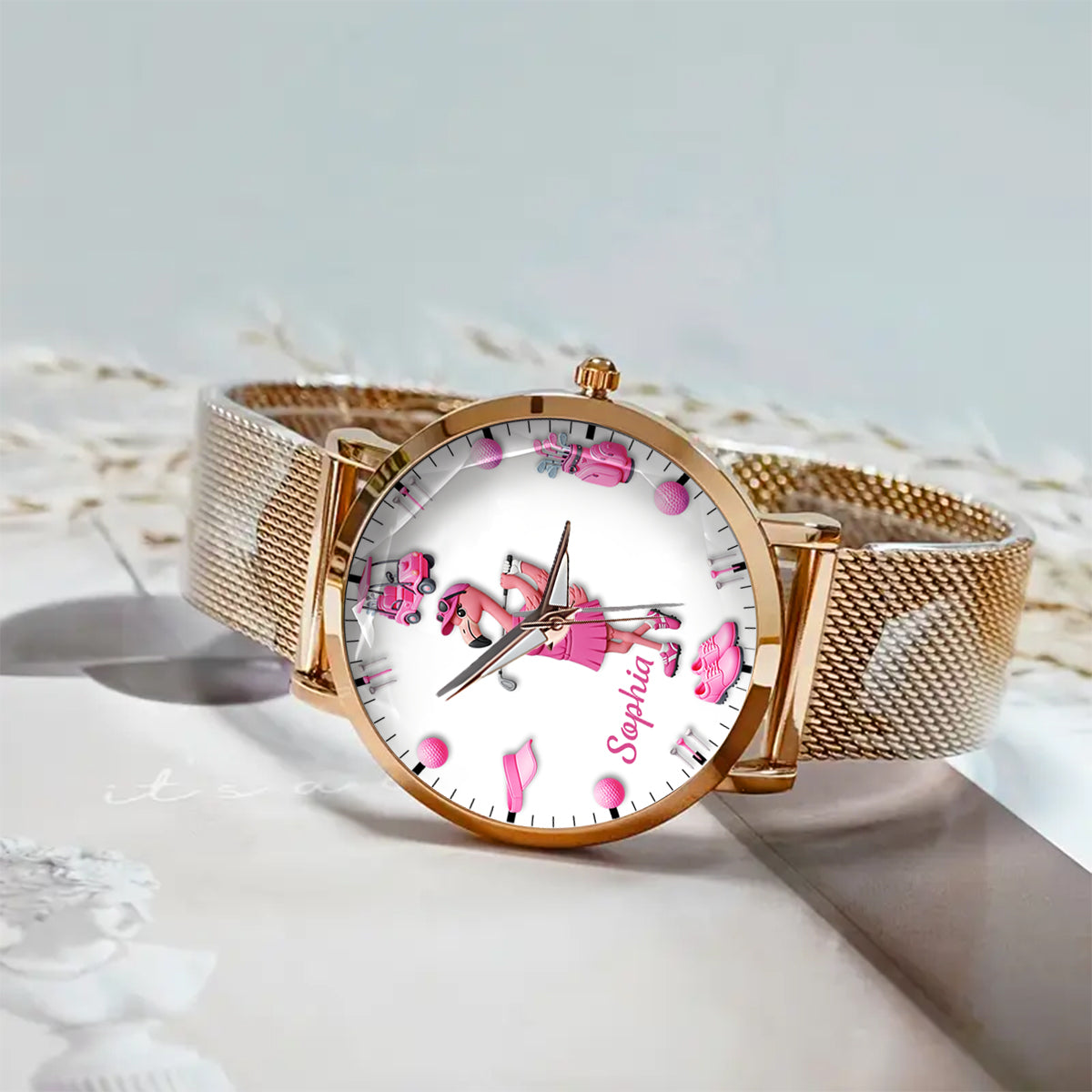 Time For Golf - Personalized Golf Women Hand Watch