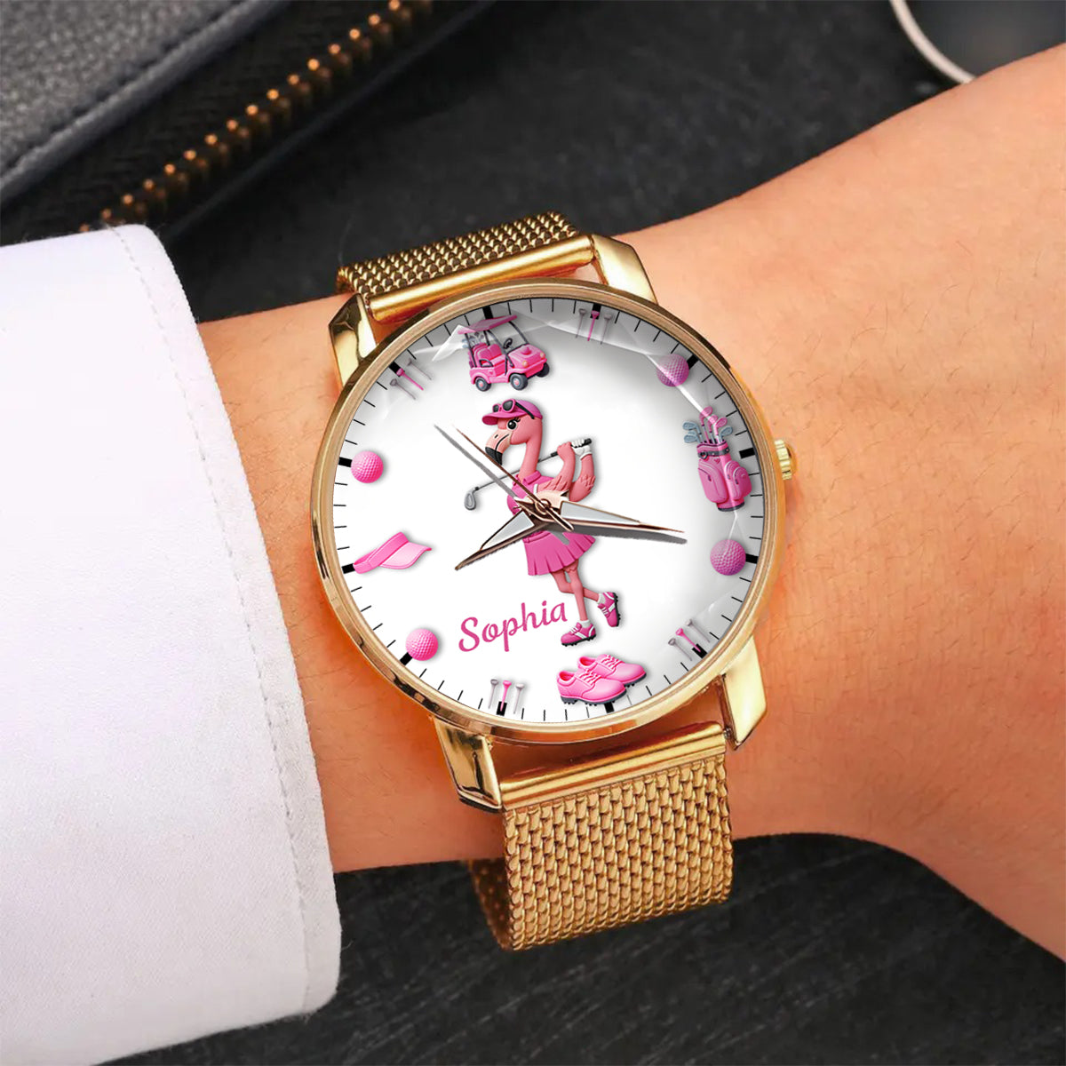 Time For Golf - Personalized Golf Women Hand Watch