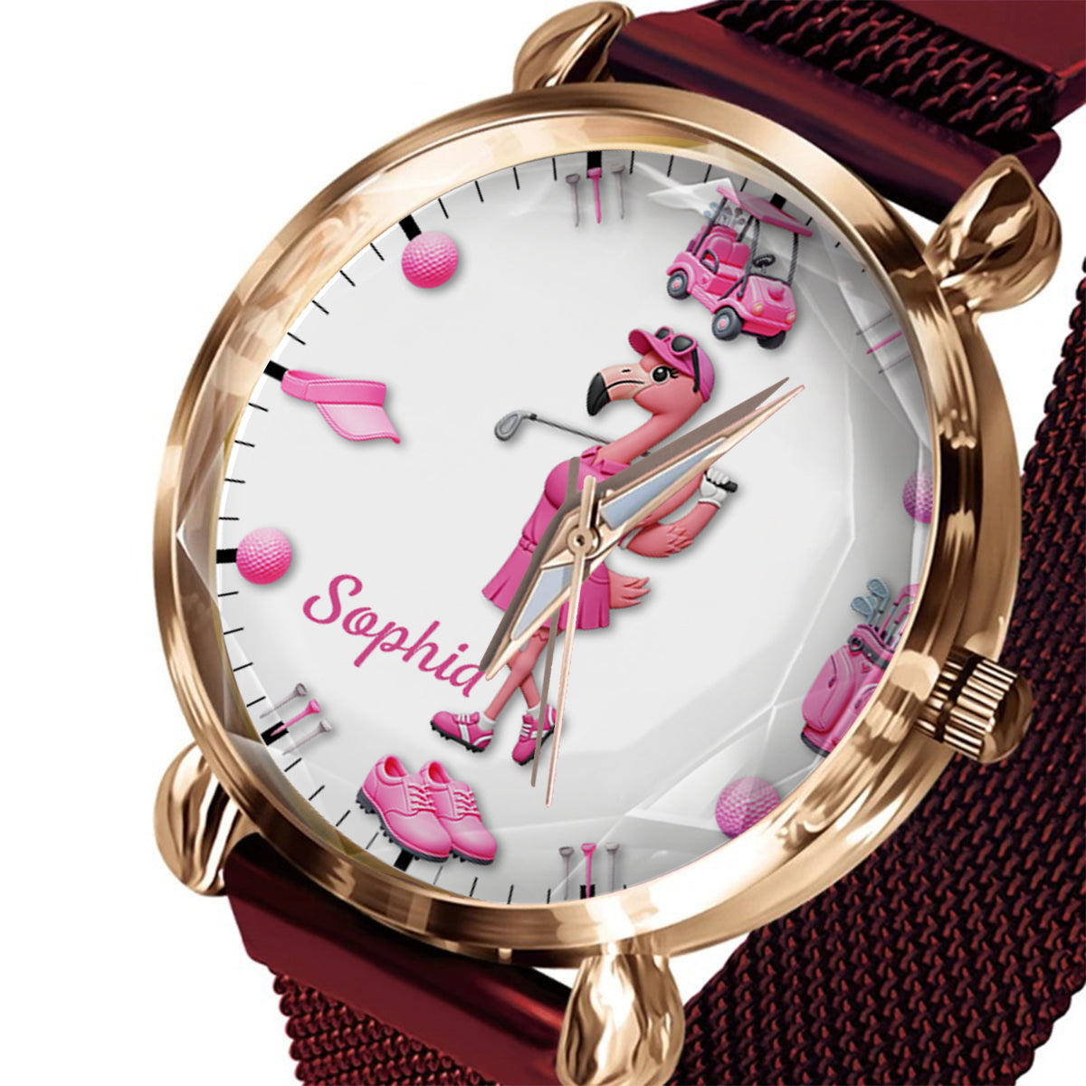 Time For Golf - Personalized Golf Women Hand Watch
