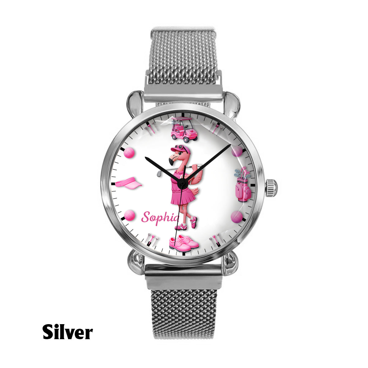 Time For Golf - Personalized Golf Women Hand Watch