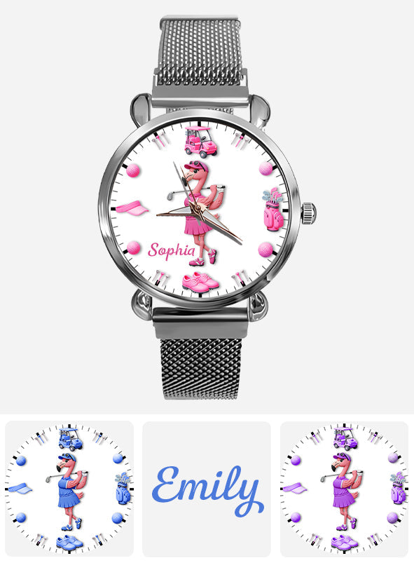 Time For Golf - Personalized Golf Women Hand Watch