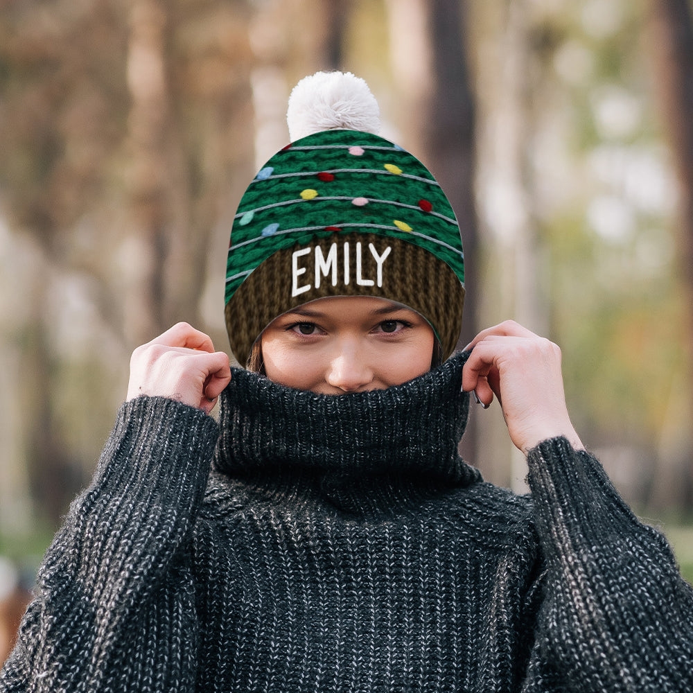 Cute Christmas Tree - Personalized Family Beanie Hat