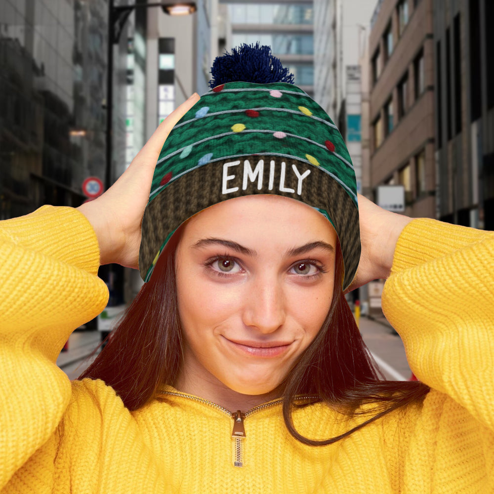 Cute Christmas Tree - Personalized Family Beanie Hat