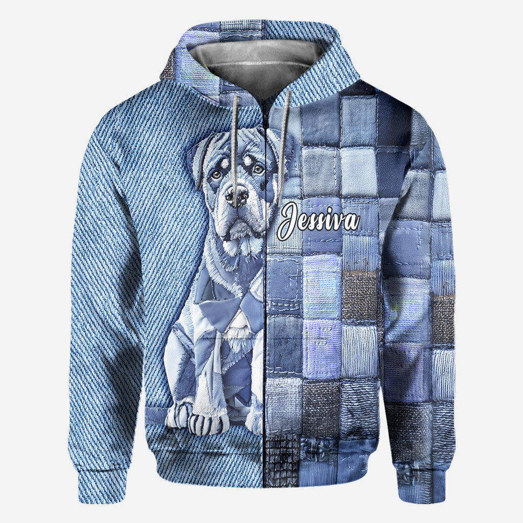 Love Rottweiler - Personalized Dog All Over Shirt