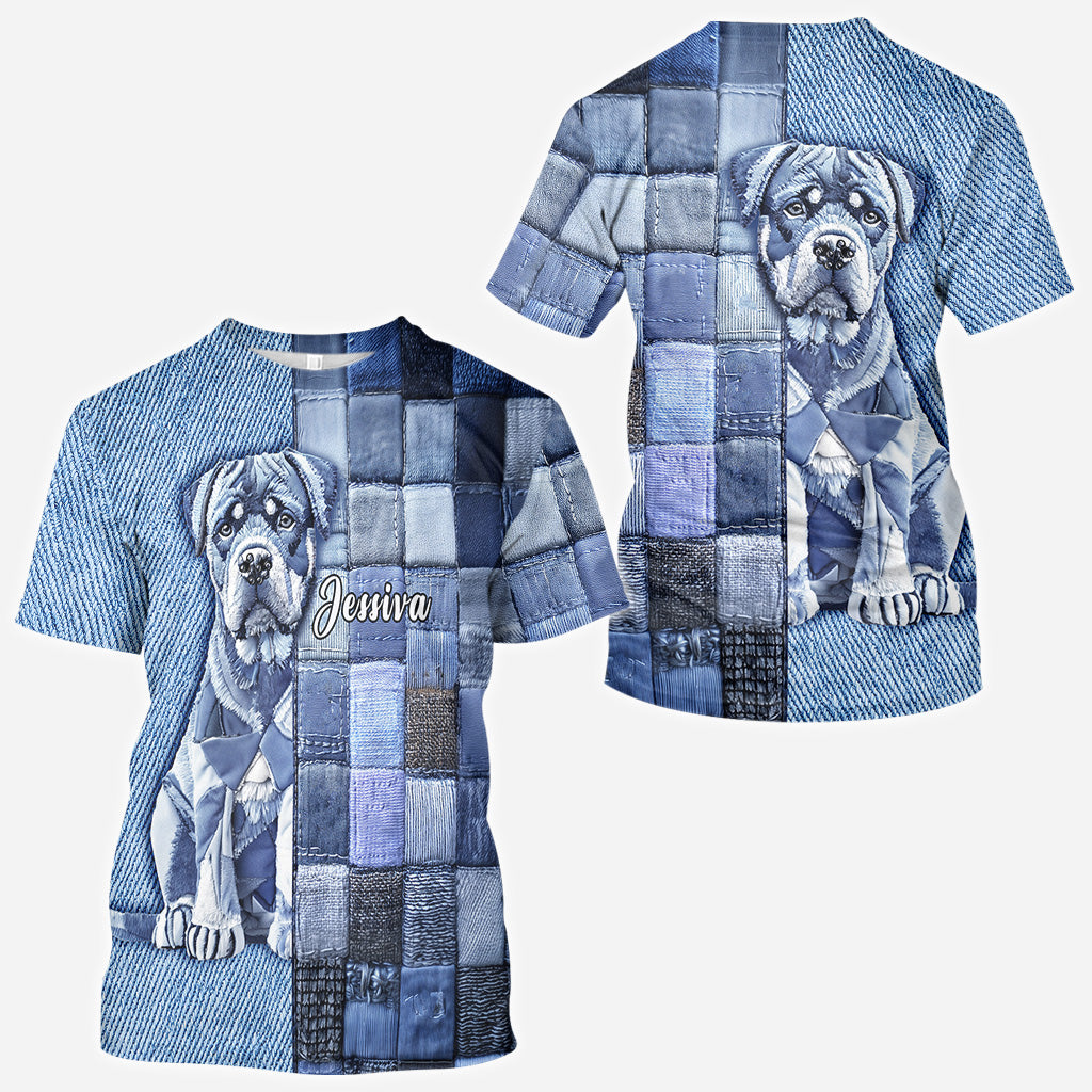 Love Rottweiler - Personalized Dog All Over Shirt