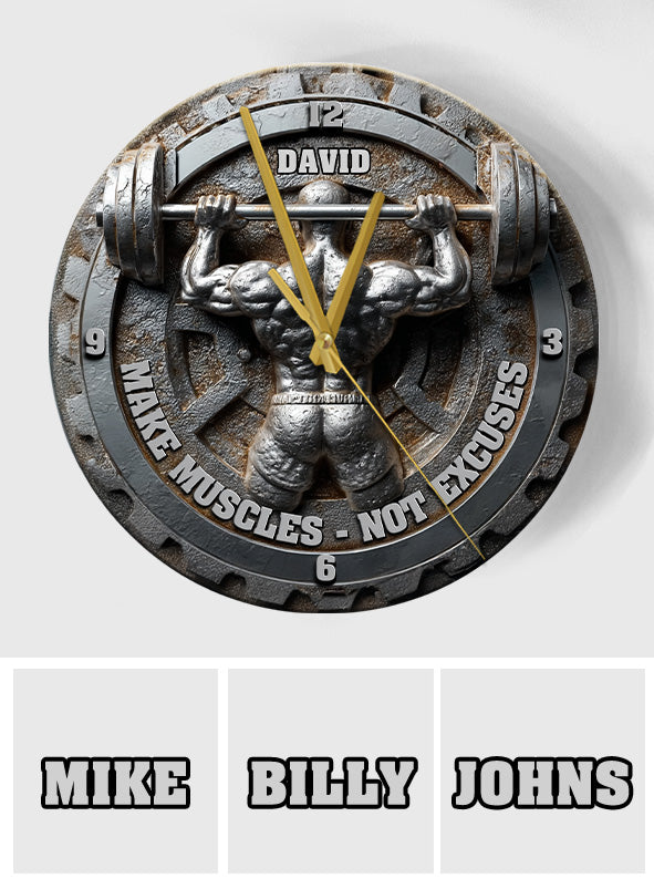 No Lift No Gift - Personalized Fitness Wall Clock