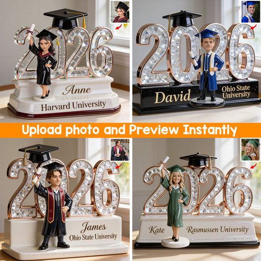 Une douce conclusion à un nouveau départ - Plaque de remise de diplôme personnalisée en acrylique.