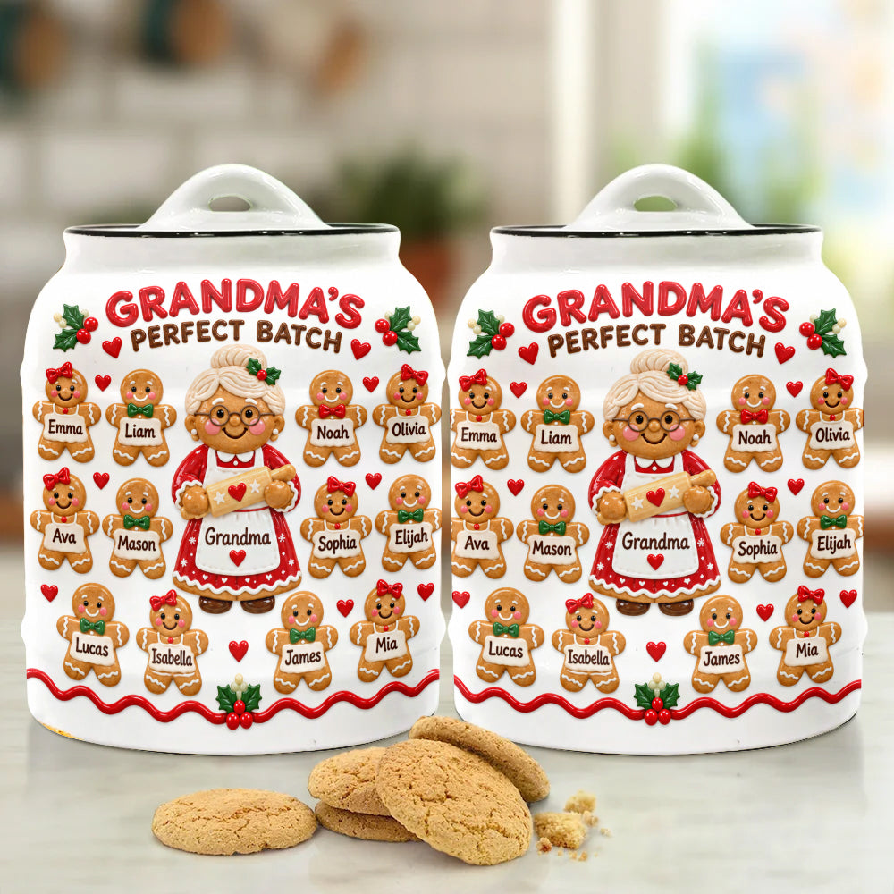 Grandma's Perfect Batch - Personalized Grandma Cookie Jar