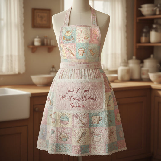 Just A Girl Who Loves Baking - Personalized Baking Apron
