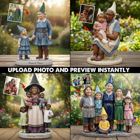 Omas kleine Gartenzwerge – Personalisierte Gartenplakette aus Acryl in individueller Form