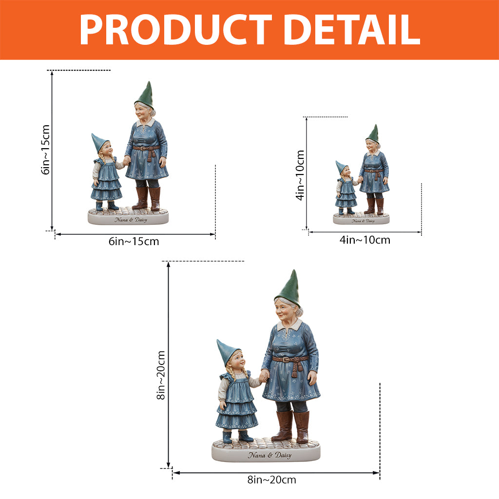 Les petits gnomes de grand-mère - Plaque acrylique personnalisée sur le thème du jardinage