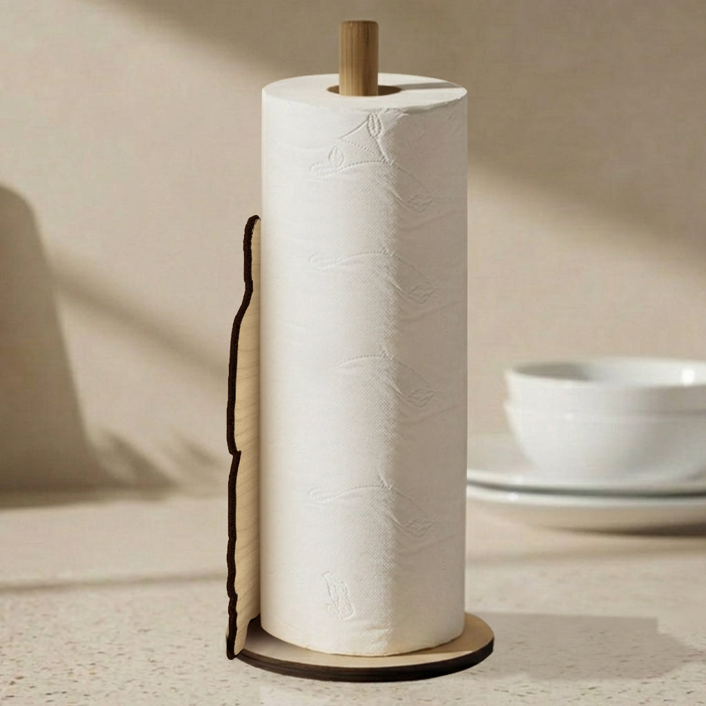 Beste Tageszeit - Personalisierter Papierhandtuchständer für Väter