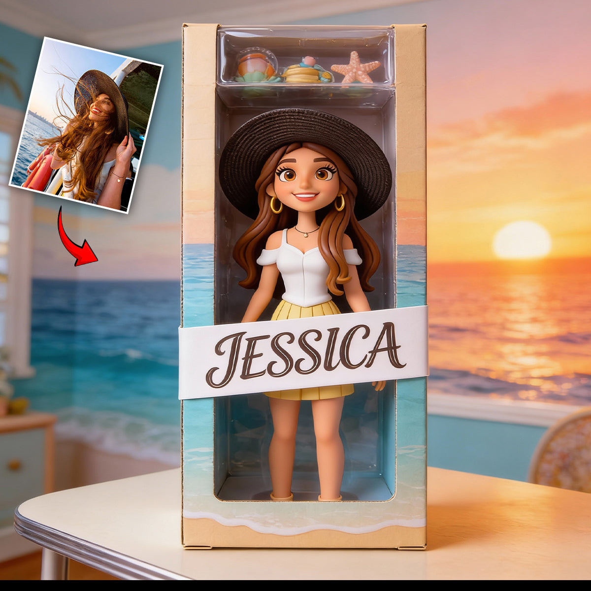 Love Traveling - Personalized Travelling Custom Shaped Acrylic Plaque