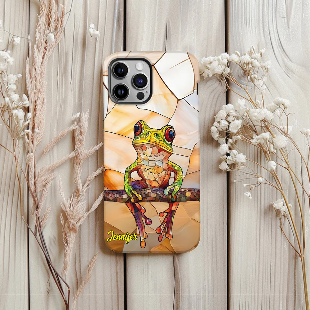 Frosch-Licht – Geschenk für Froschliebhaber – Personalisierte Handyhülle mit Frosch-Vollbilddruck