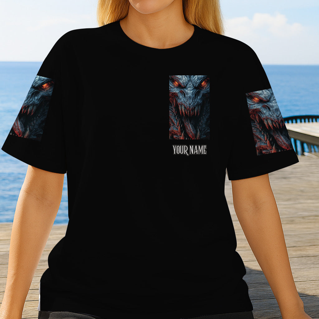 Scary Monster - Personalized Halloween All Over Shirt