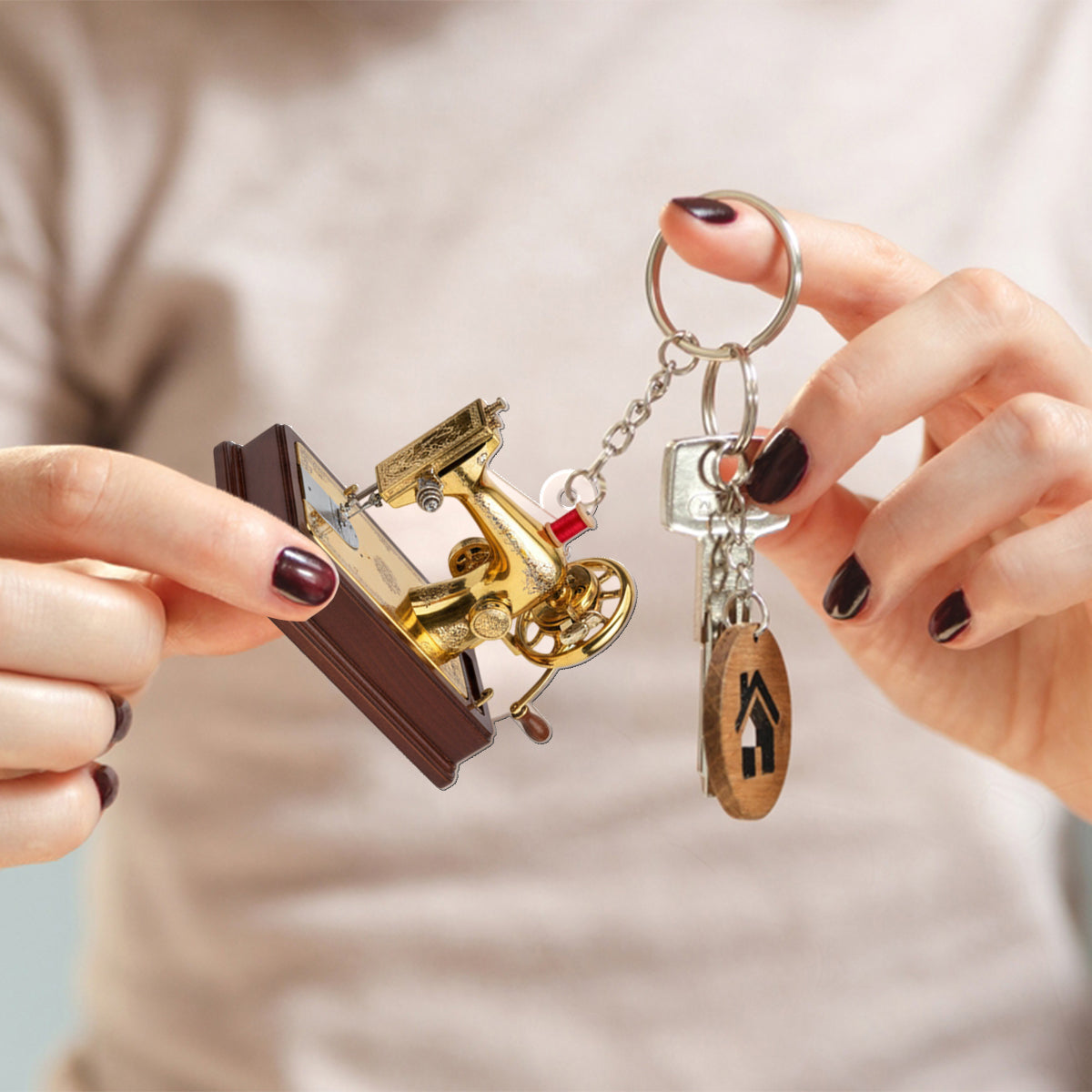 J'adore coudre - Calendrier de l'Avent pliable et personnalisé avec décorations