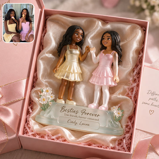 Besties Forever - Personalized Bestie Custom Shaped Acrylic Plaque
