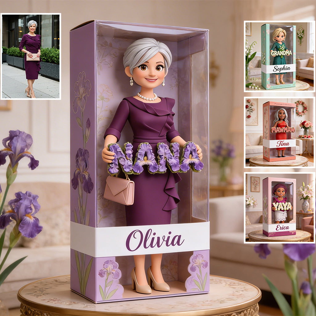 Custom Any Photo Gift For Grandma/Mom - Personalized Grandma Custom Shaped Acrylic Plaque