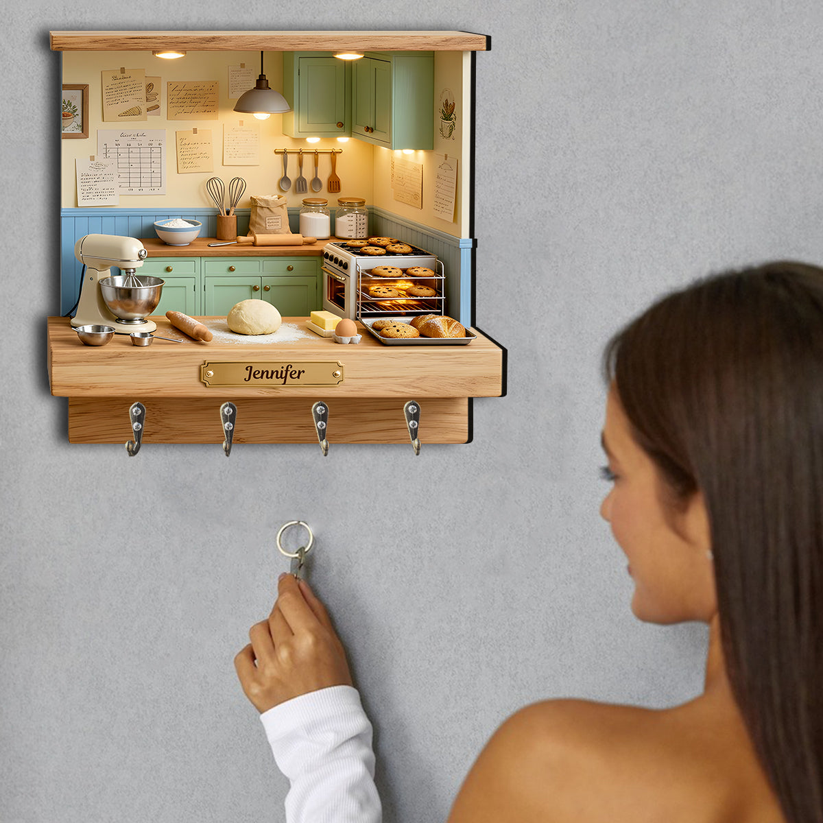 Passionné de pâtisserie ? – Support à pâtisserie suspendu personnalisé et sur mesure