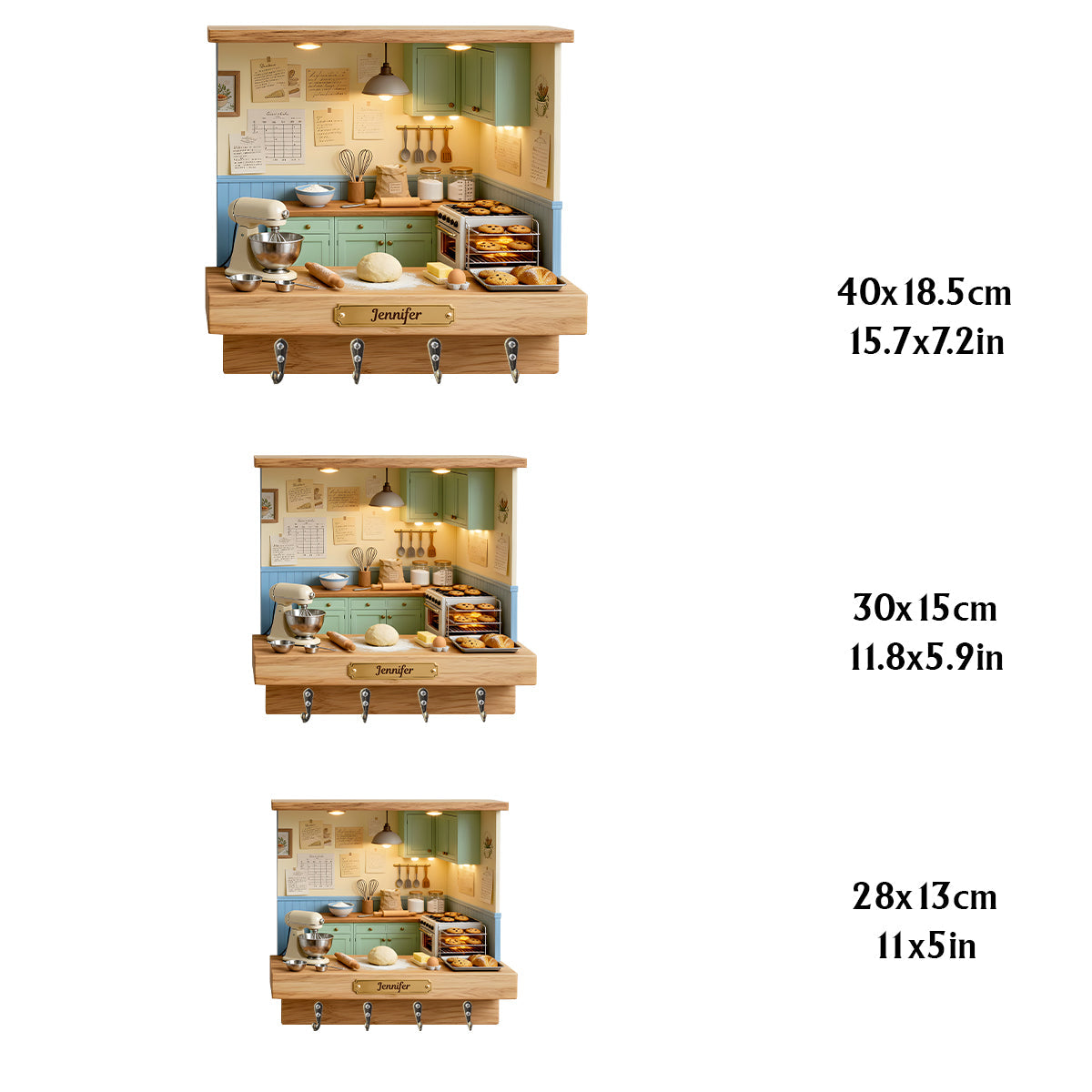 Passionné de pâtisserie ? – Support à pâtisserie suspendu personnalisé et sur mesure