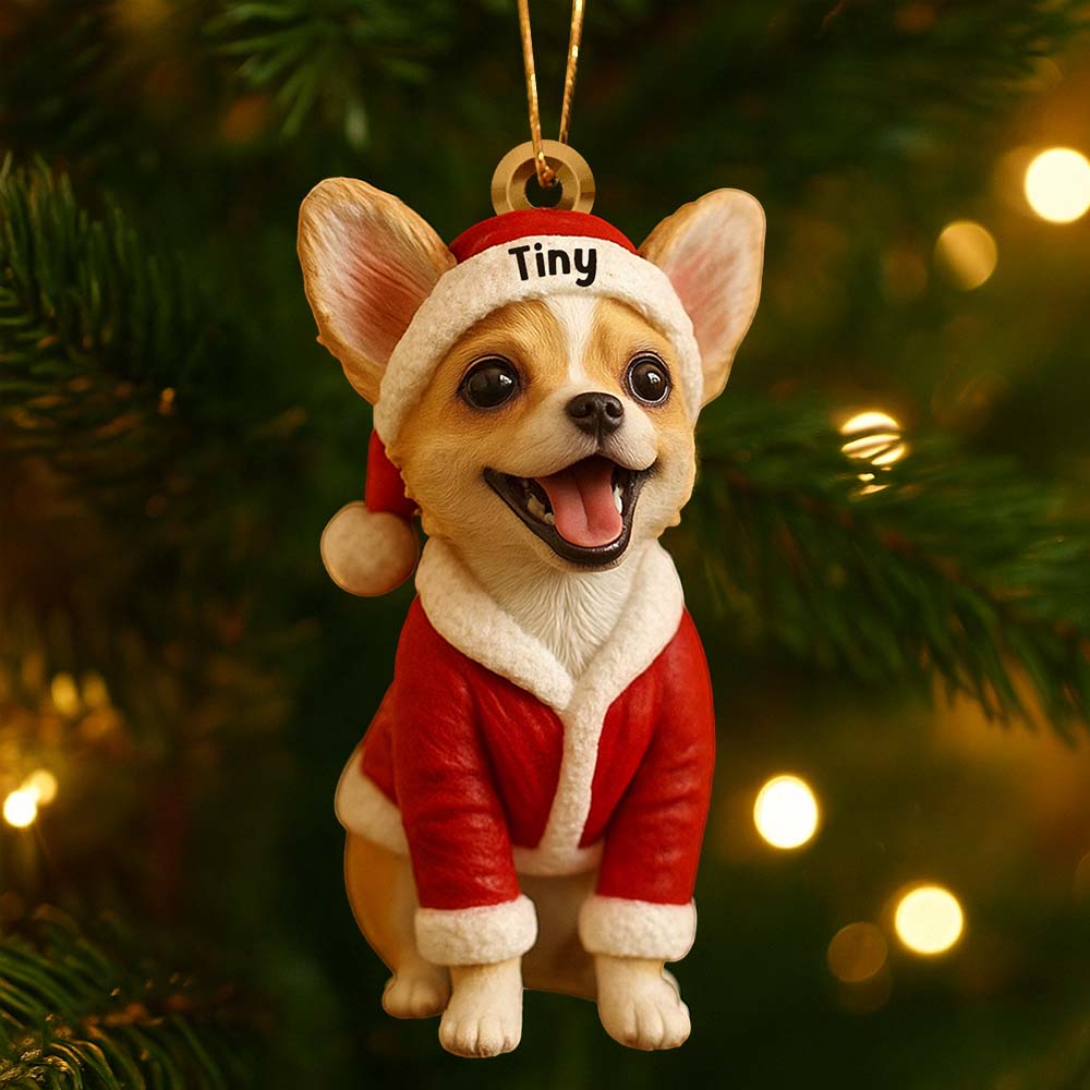 Furry And Bright - Personalized Dog Custom Made 3D Minifigure Ornament