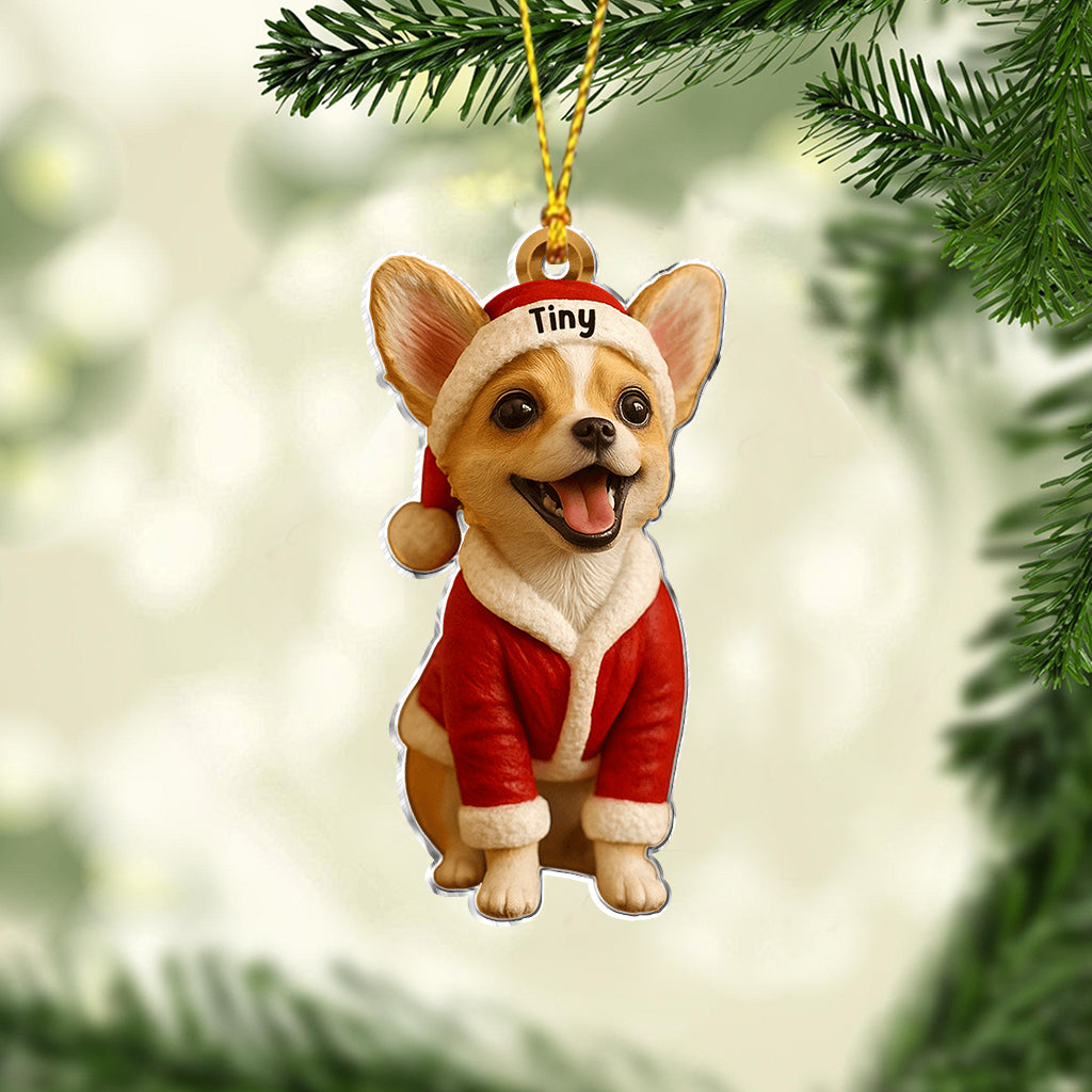 Furry Christmas - Personalized Dog Ornament