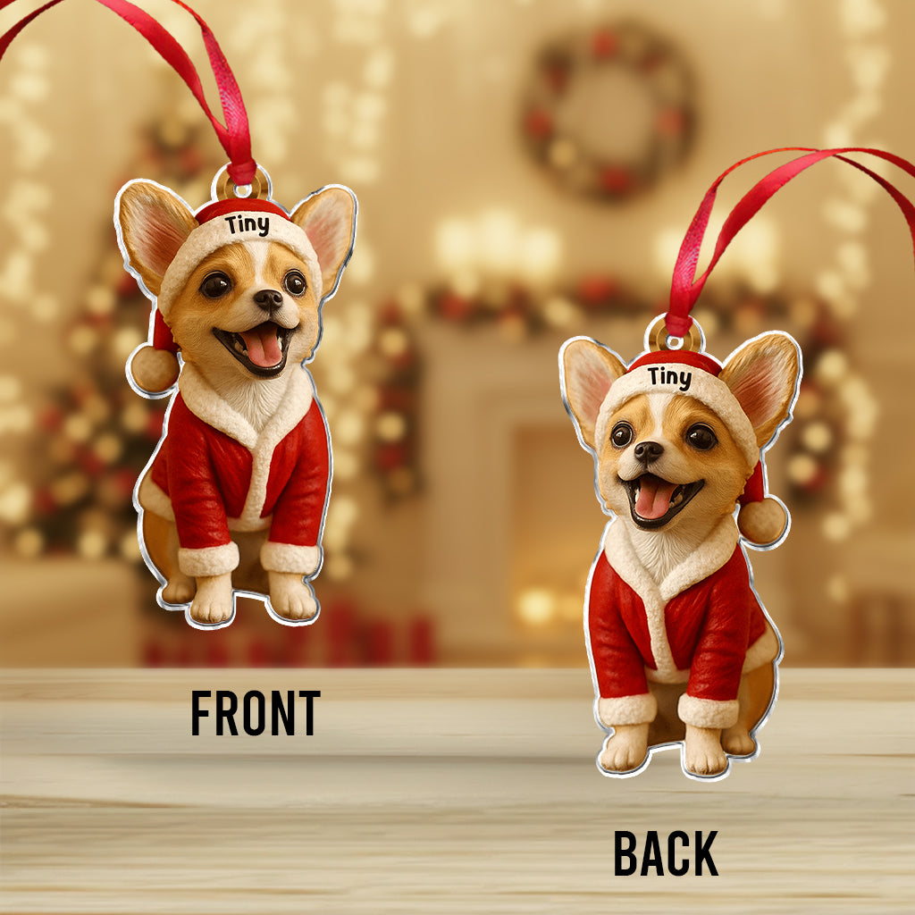 Furry And Bright - Personalized Dog Custom Made 3D Minifigure Ornament
